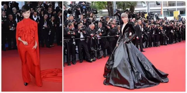 李宇春走红毯压轴_李宇春的时尚造型在红毯上引起媒体热议_李宇春压轴收红毯
